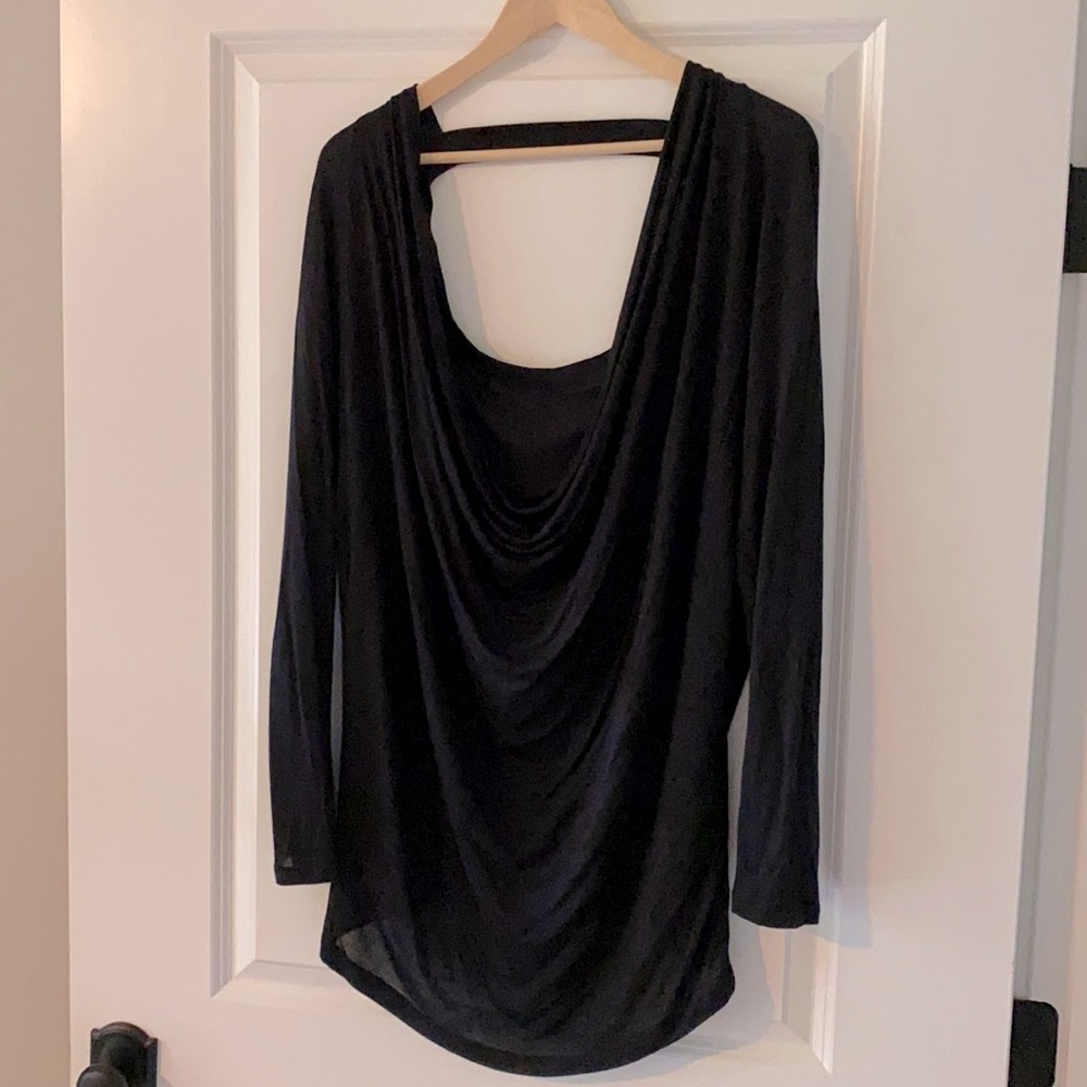EXPRESS- open back, black blouse 🌟